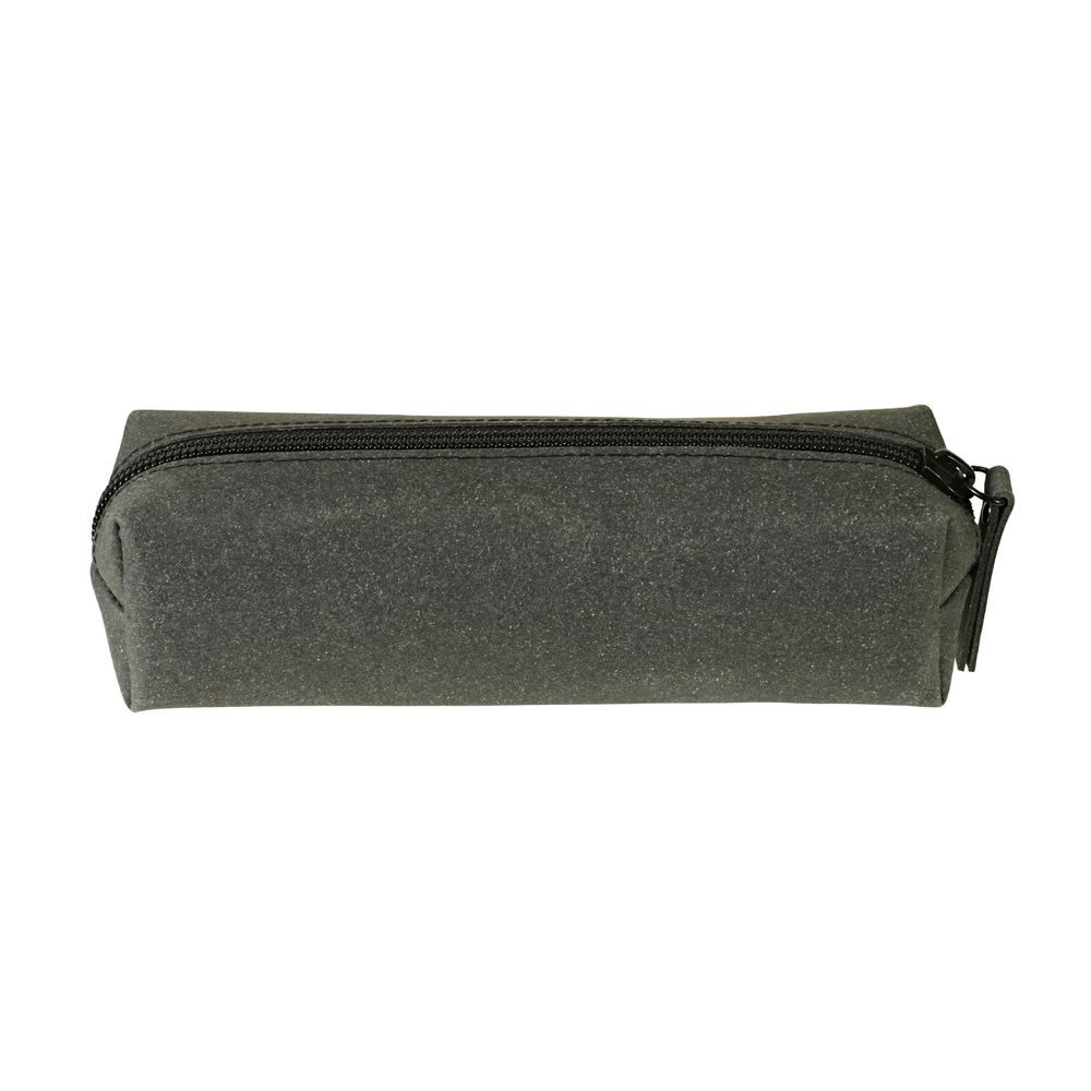 X Recycled Leather Tube Pencil Case Black