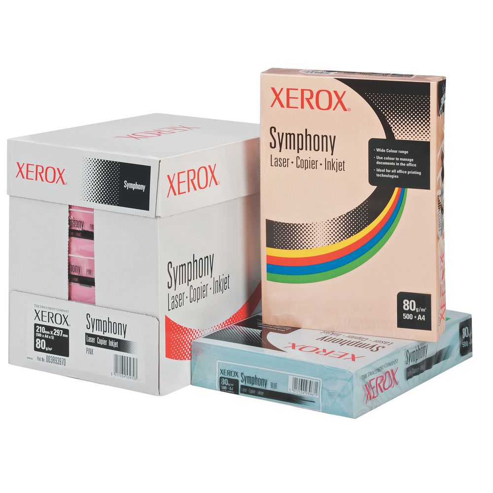 Fuji Xerox Symphony Pastel Tints Copy Paper 80gsm A4 Blue