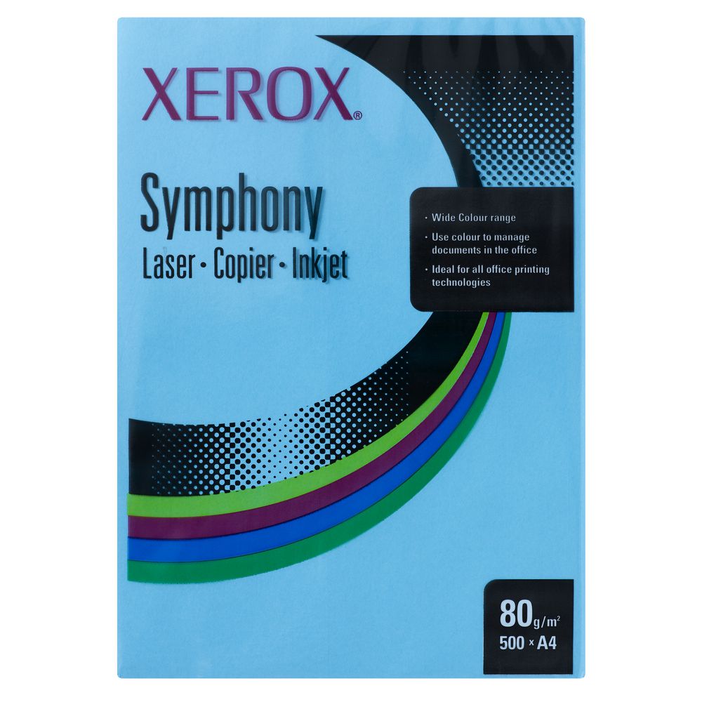 Fuji Xerox Symphony Dark Tints Copy Paper 80gsm A4 Blue
