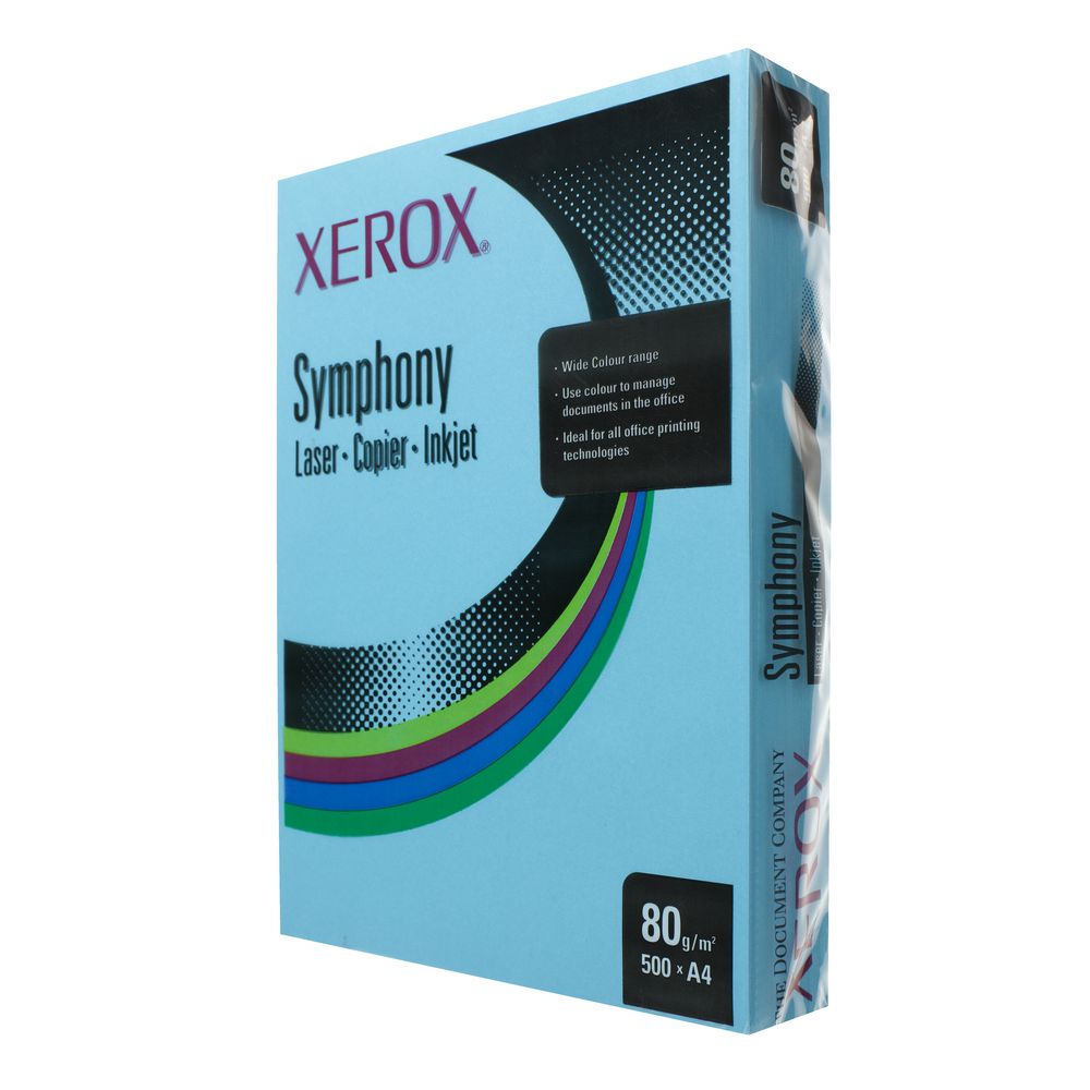 Fuji Xerox Symphony Dark Tints Copy Paper 80gsm A4 Blue