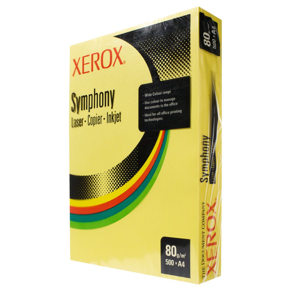 Fuji Xerox Symphony Dark Tints Copy Paper 80gsm A4 Yellow