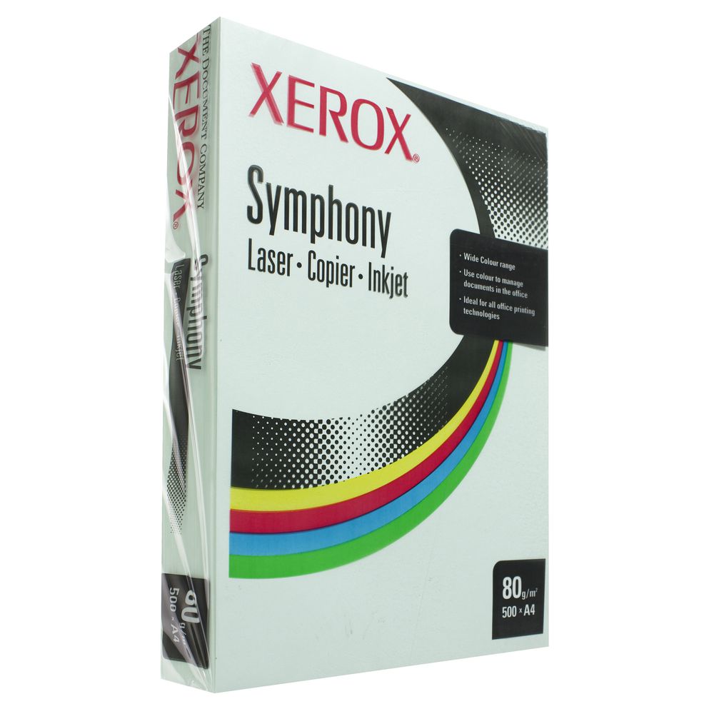 Fuji Xerox Symphony Pastel Tints Paper 80gsm A4 Green Officeworks