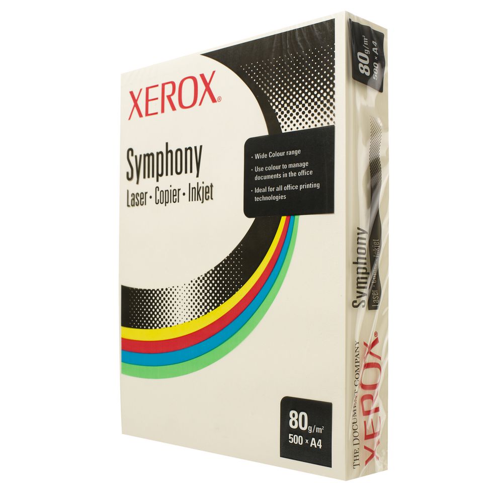 Fuji Xerox Symphony Pastel Tints Paper 80gsm A4 Ivory