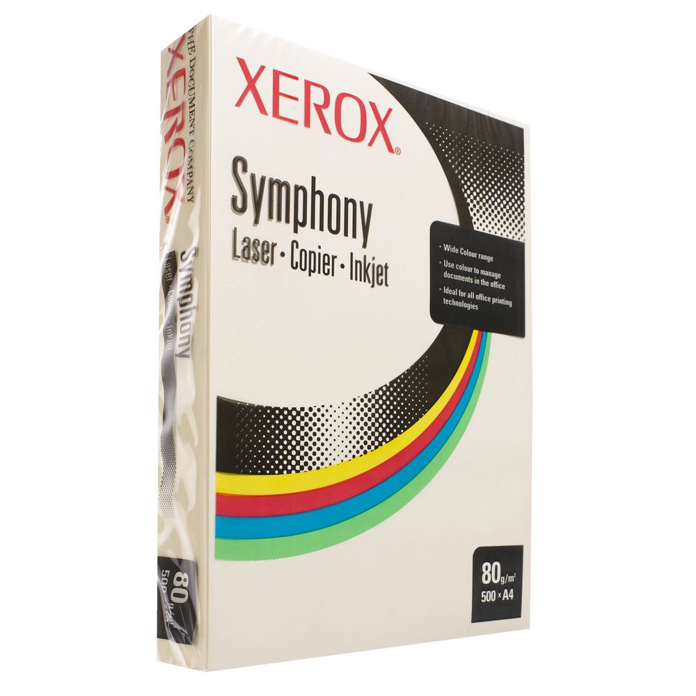 Fuji Xerox Symphony Pastel Tints Paper 80gsm A4 Ivory