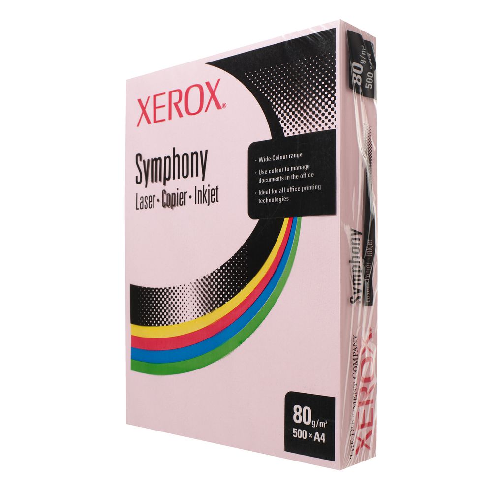 Fuji Xerox Symphony Pastel Tints Paper 80gsm A4 Pink