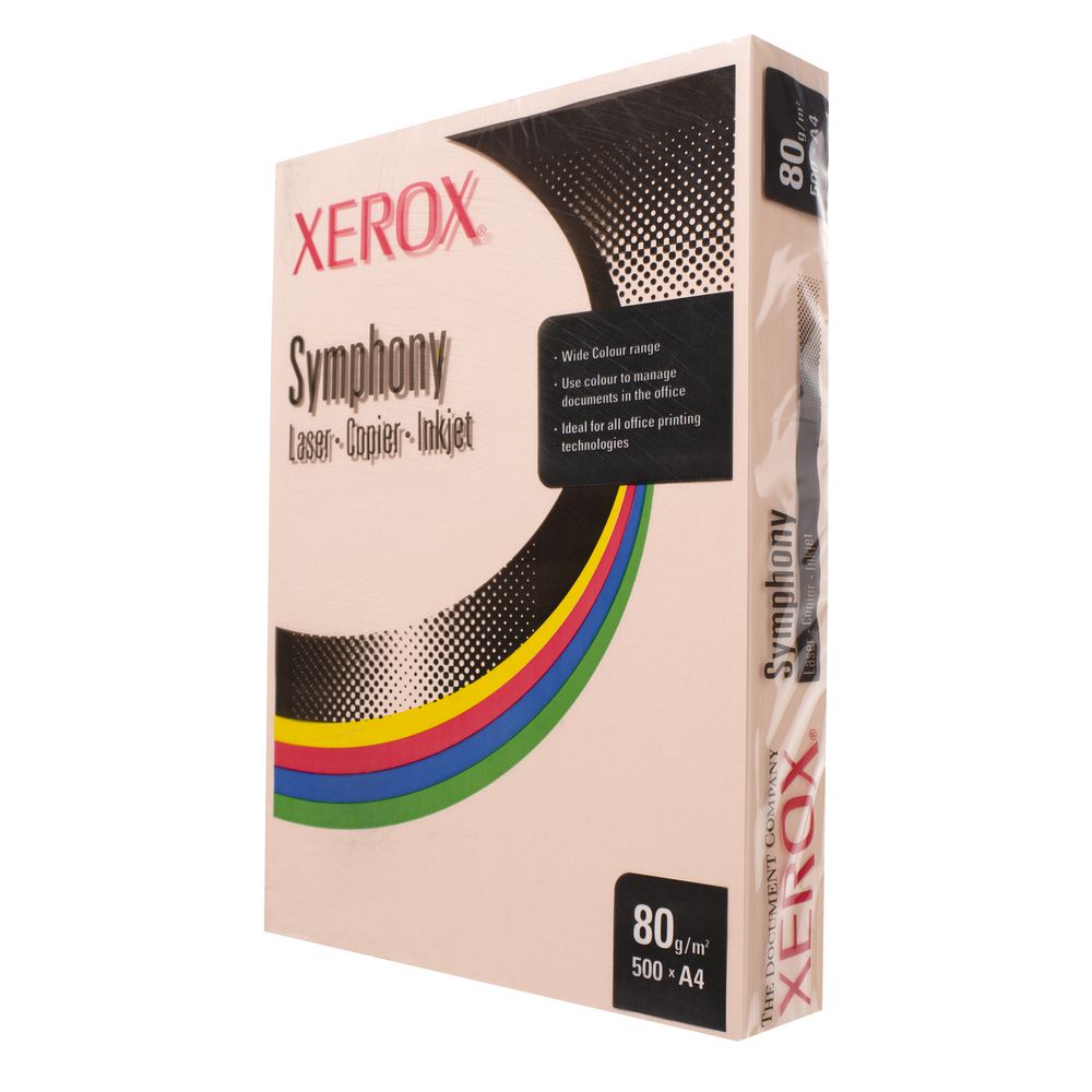 Fuji Xerox Symphony Pastel Tints Paper 80gsm A4 Salmon