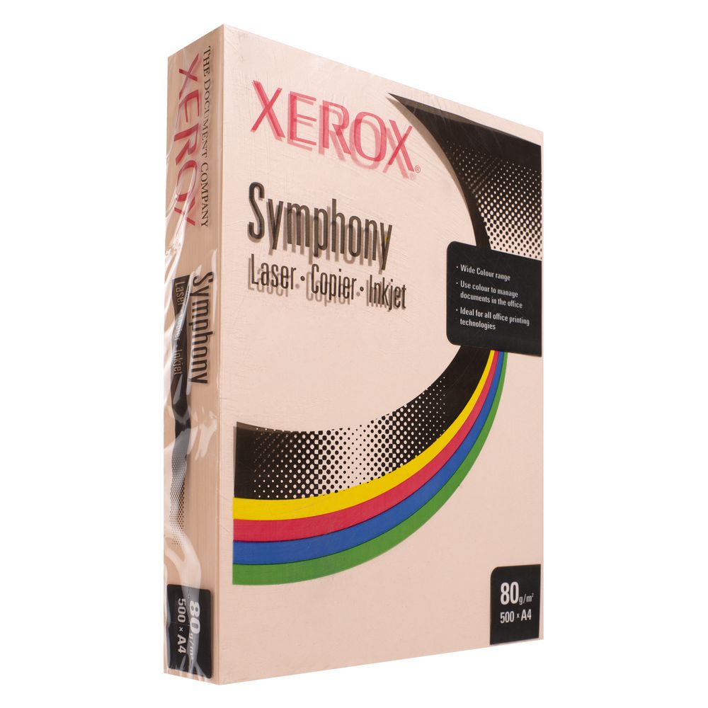 Fuji Xerox Symphony Pastel Tints Paper 80gsm A4 Salmon