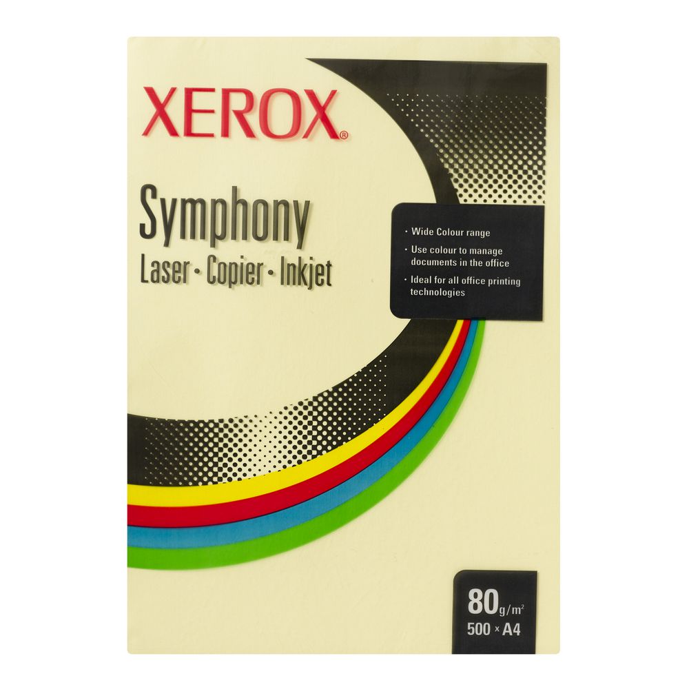 Fuji Xerox Symphony Pastel Tints Paper 80gsm A4 Yellow