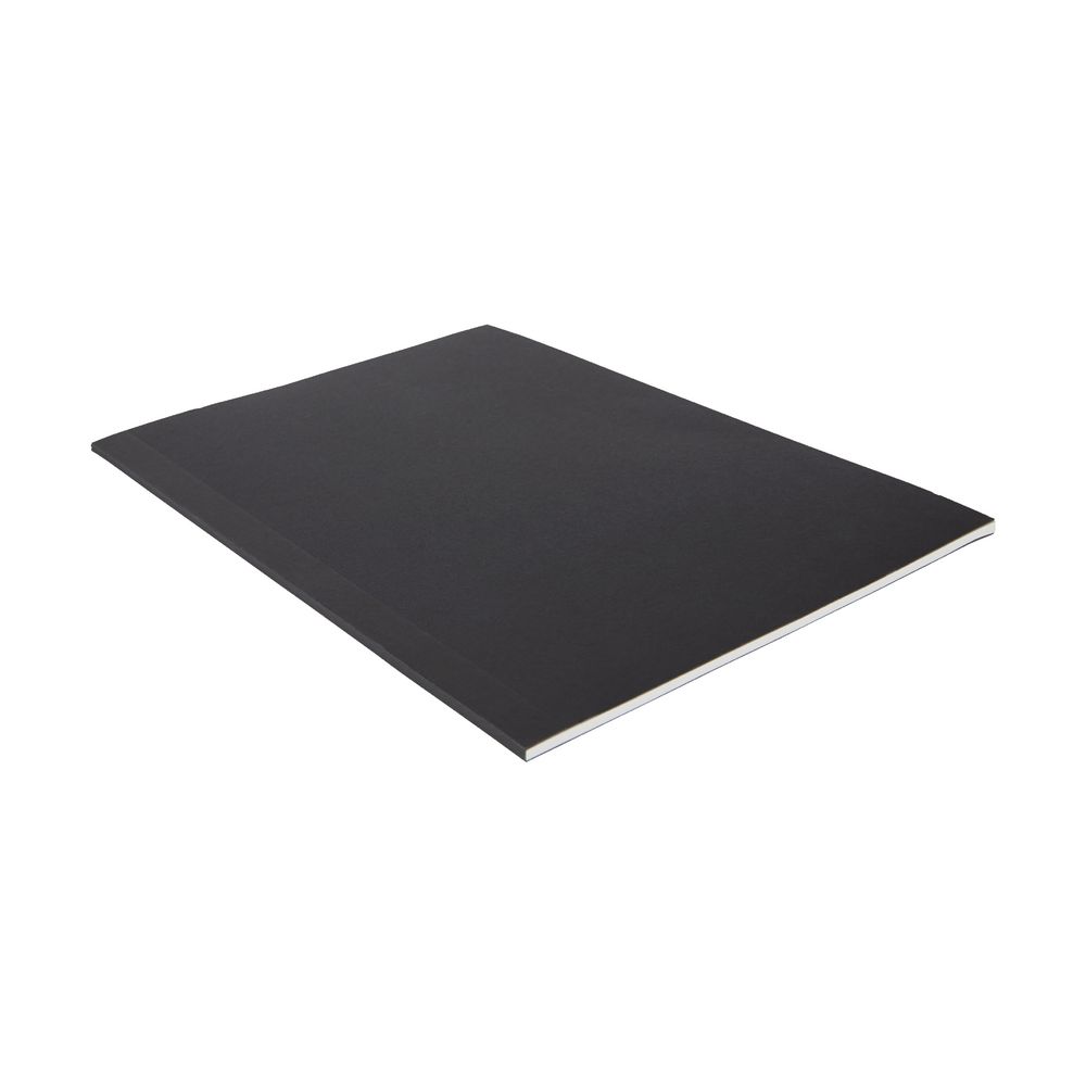 X A4 Pressboard Ruled Notebook 60 Page Black