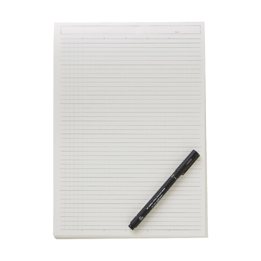 X A4 Ruled Notepad 140 Page Kraft