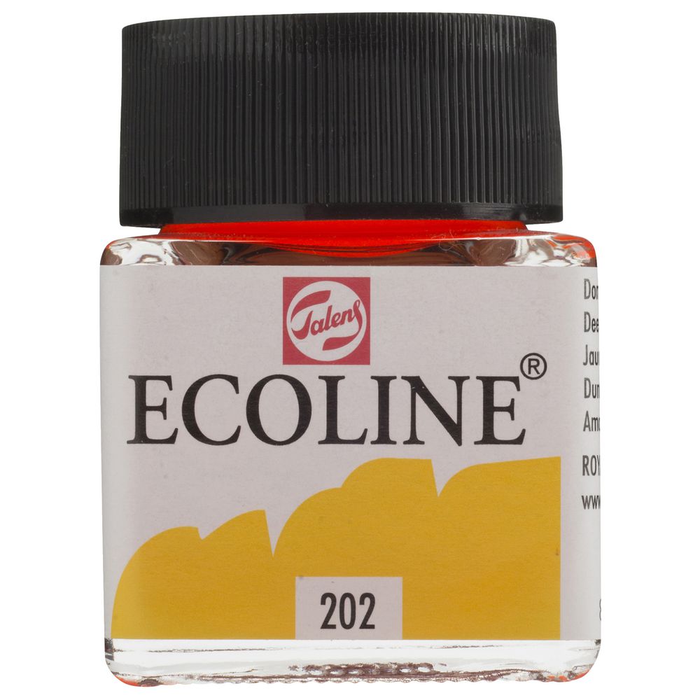 Ecoline Liquid Watercolour Paint 30mL Deep Yellow