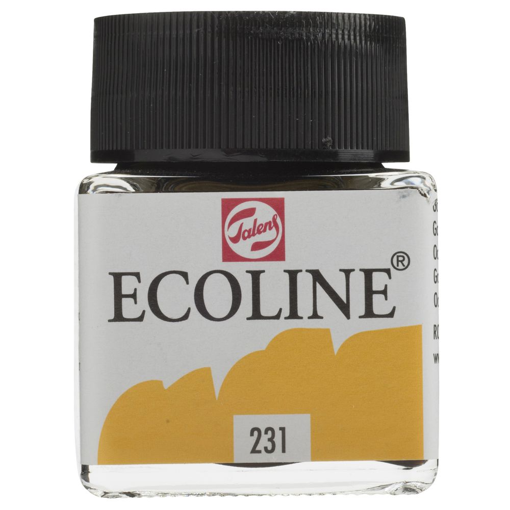 Ecoline Liquid Watercolour Paint 30mL Gold Ochre