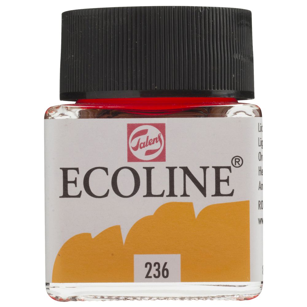 Ecoline Liquid Watercolour Paint 30mL Light Orange