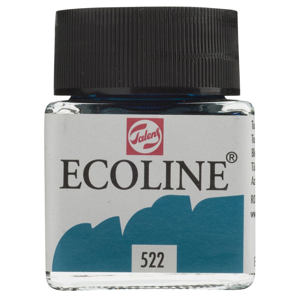 Ecoline Liquid Watercolour Paint 30mL Turquoise Blue