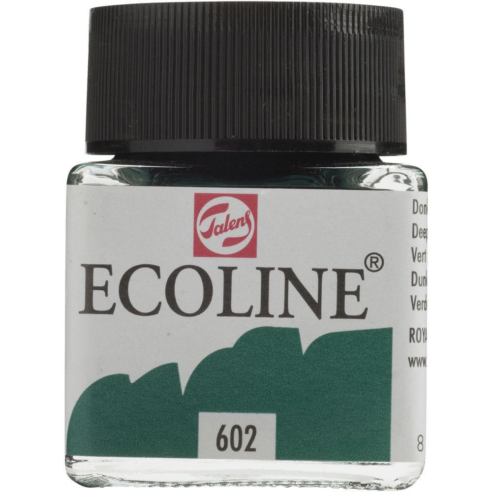 Ecoline Liquid Watercolour Paint 30mL Deep Green