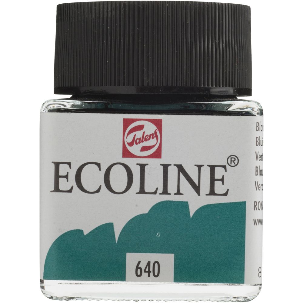 Ecoline Liquid Watercolour Paint 30mL Blue Green