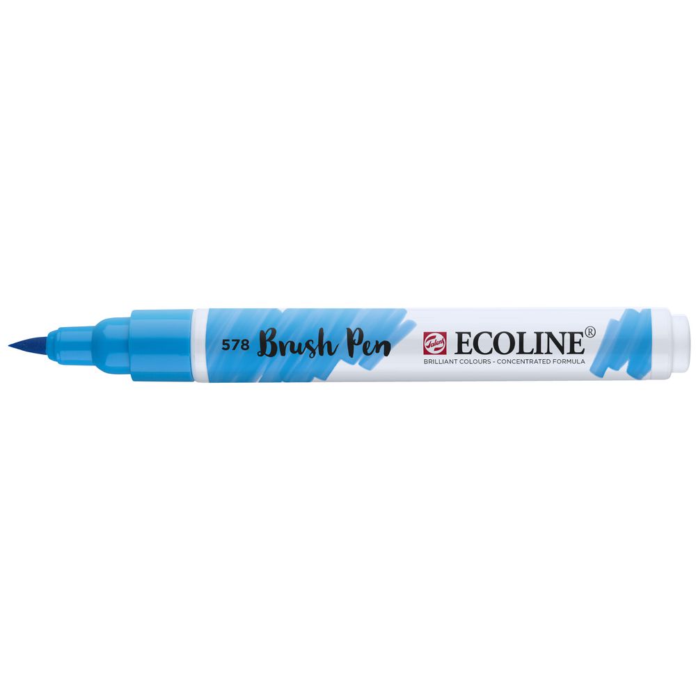 Ecoline Liquid Watercolour Brush Pen Sky Blue Cyan