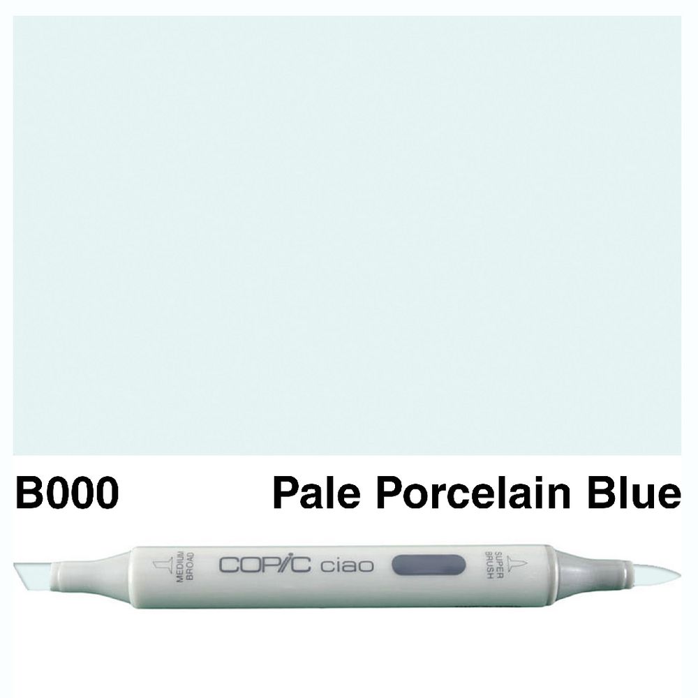 Copic Ciao Dual Nib Marker B000 Pale Porcelain Blue