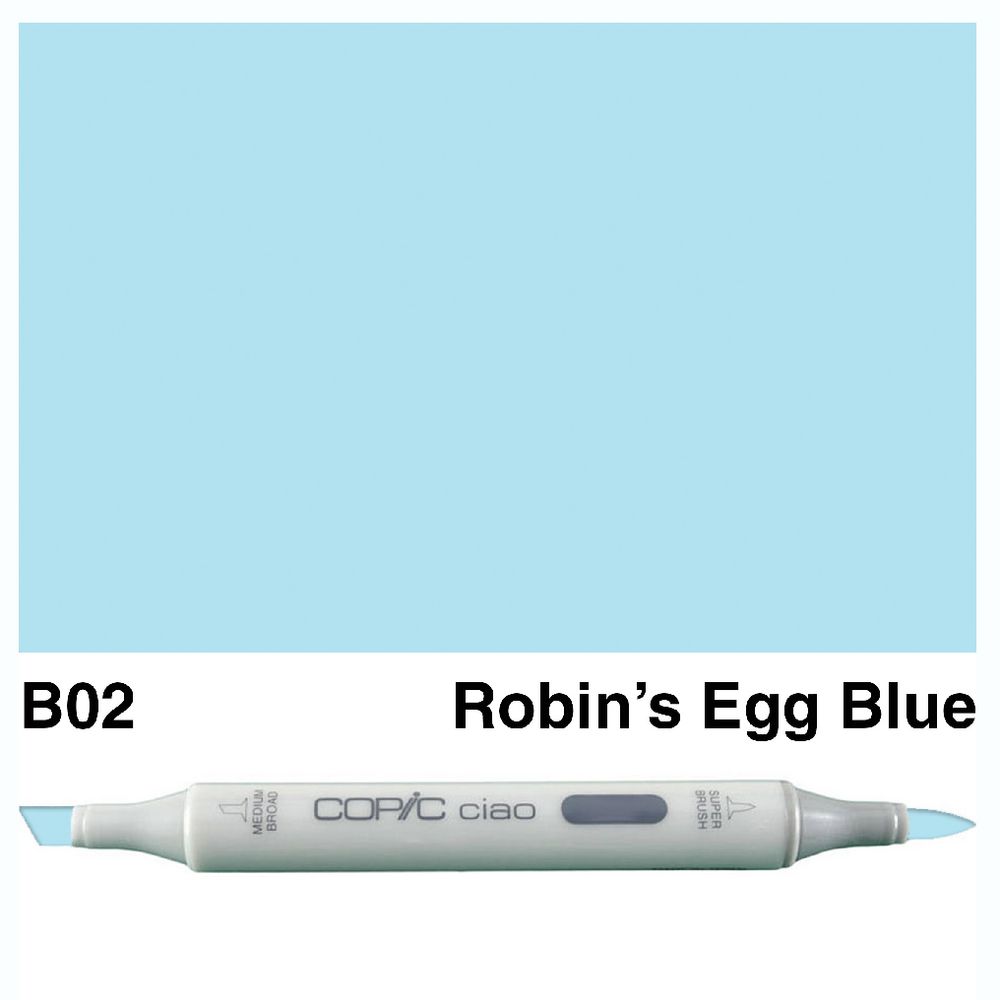 Copic Ciao Dual Nib Marker B02 Robin's Egg Blue