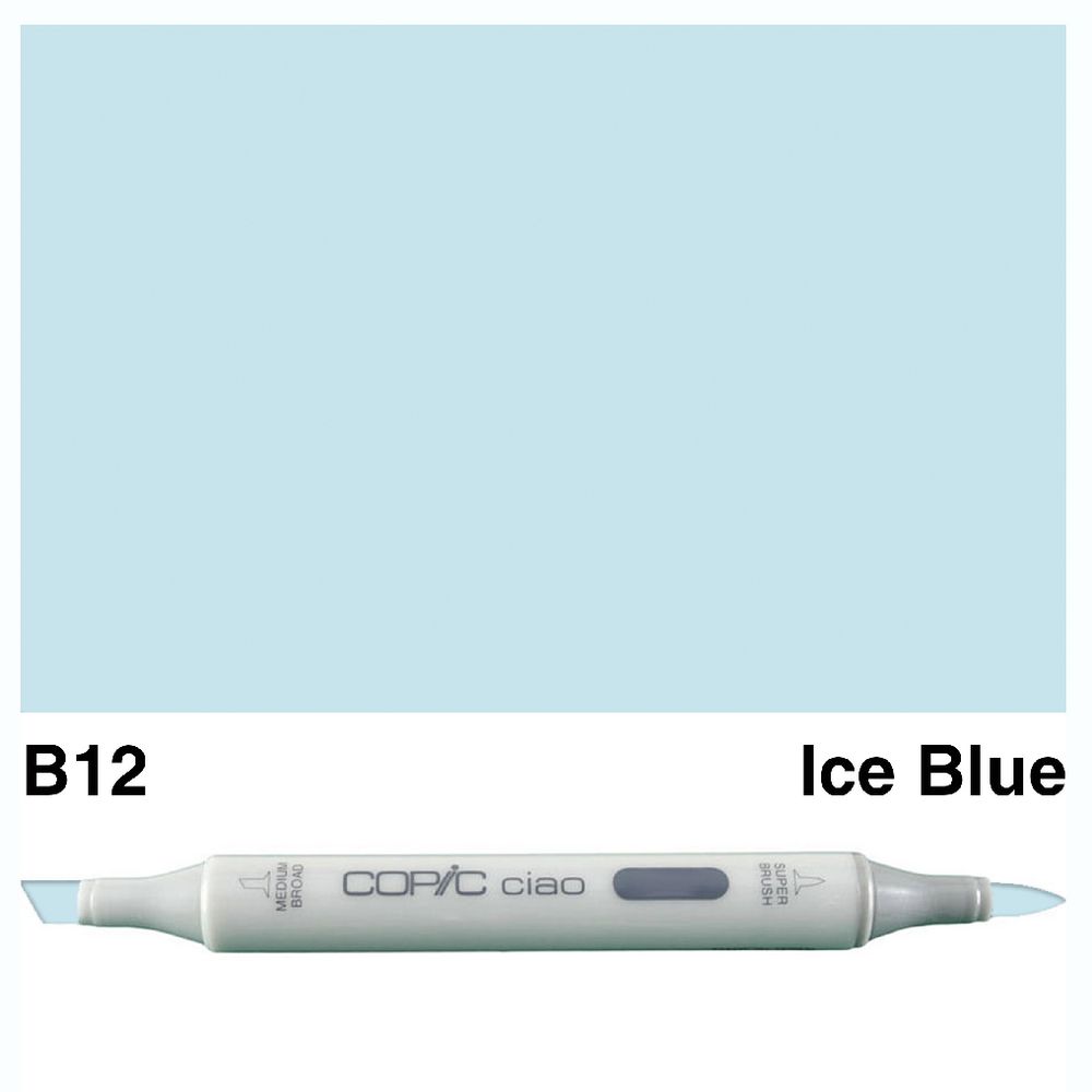 Copic Ciao Dual Nib Marker B12 Ice Blue