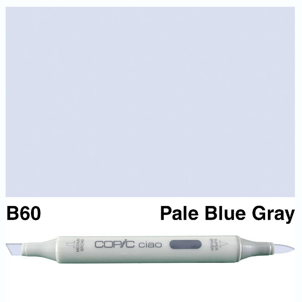 Copic Ciao Dual Nib Marker B60 Pale Blue Gray