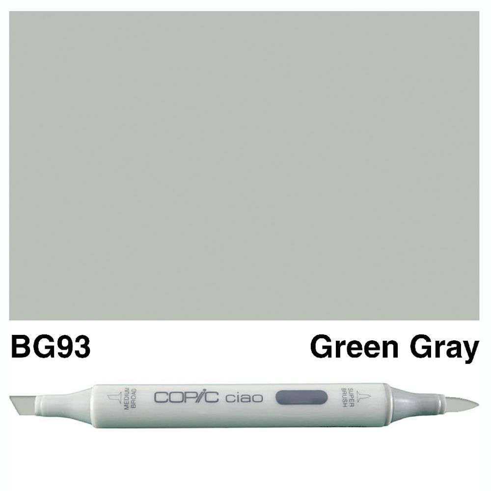 Copic Ciao Dual Nib Marker BG93 Green Gray