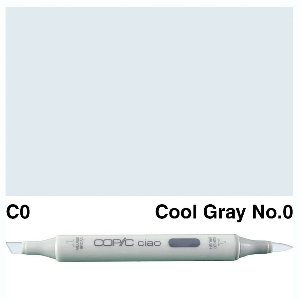 Copic Ciao Dual Nib Marker C0 Cool Gray No.0