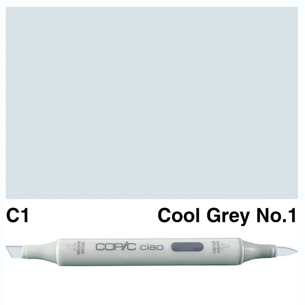 Copic Ciao Dual Nib Marker C1 Cool Grey No.1