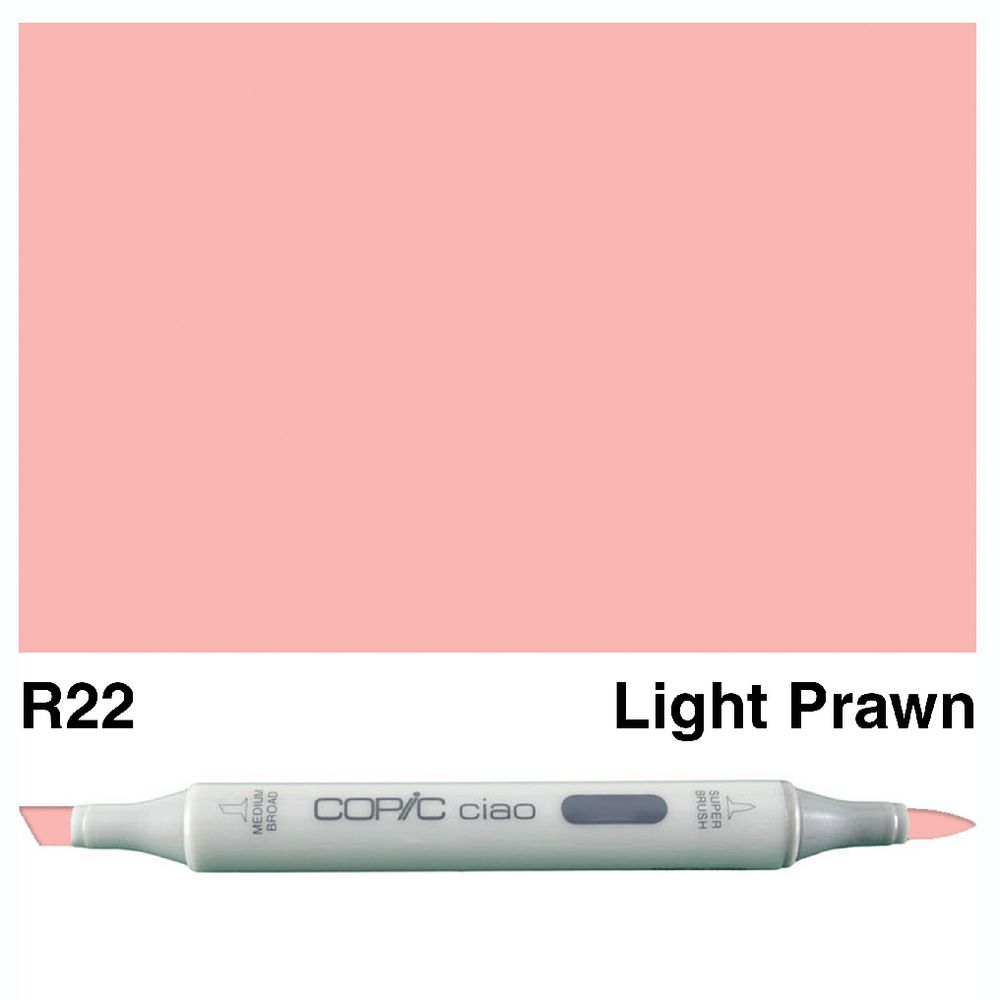 Copic Ciao Dual Nib Marker R22 Light Prawn