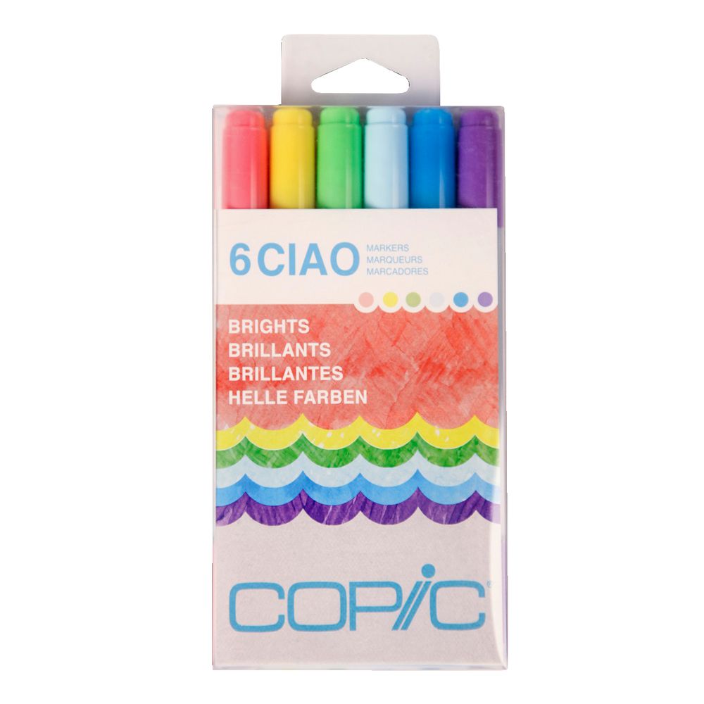 Copic Ciao Markers Brights 6 Pack