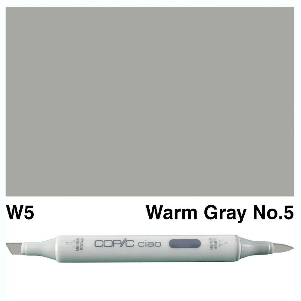 Copic Ciao Dual Nib Marker W5 Warm Gray No.5