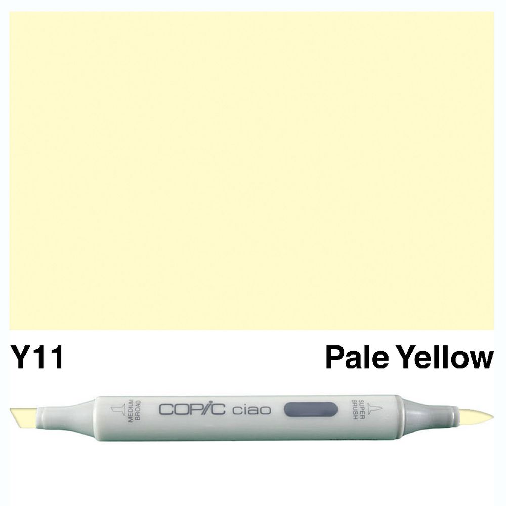 Copic Ciao Dual Nib Marker Y11 Pale Yellow