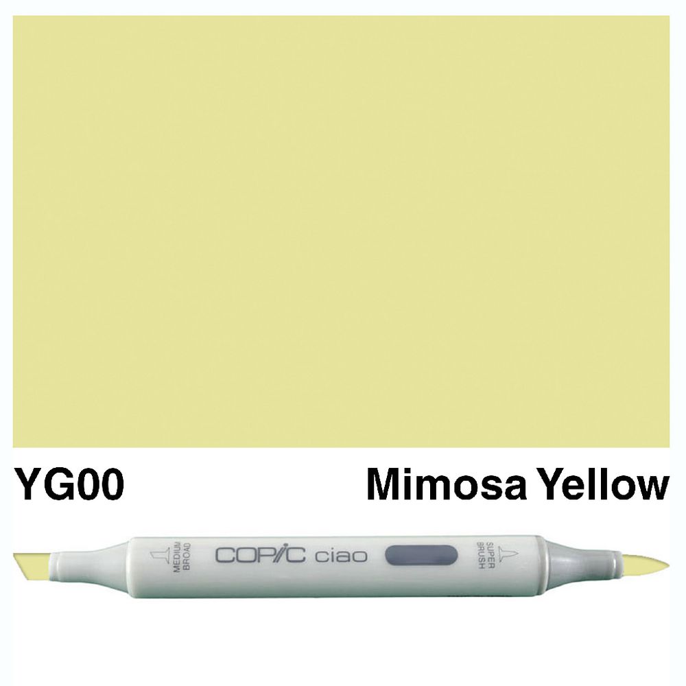 Copic Ciao Dual Nib Marker YG00 Mimosa Yellow