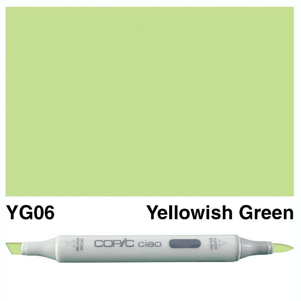 Copic Ciao Dual Nib Marker YG06 Yellowish Green