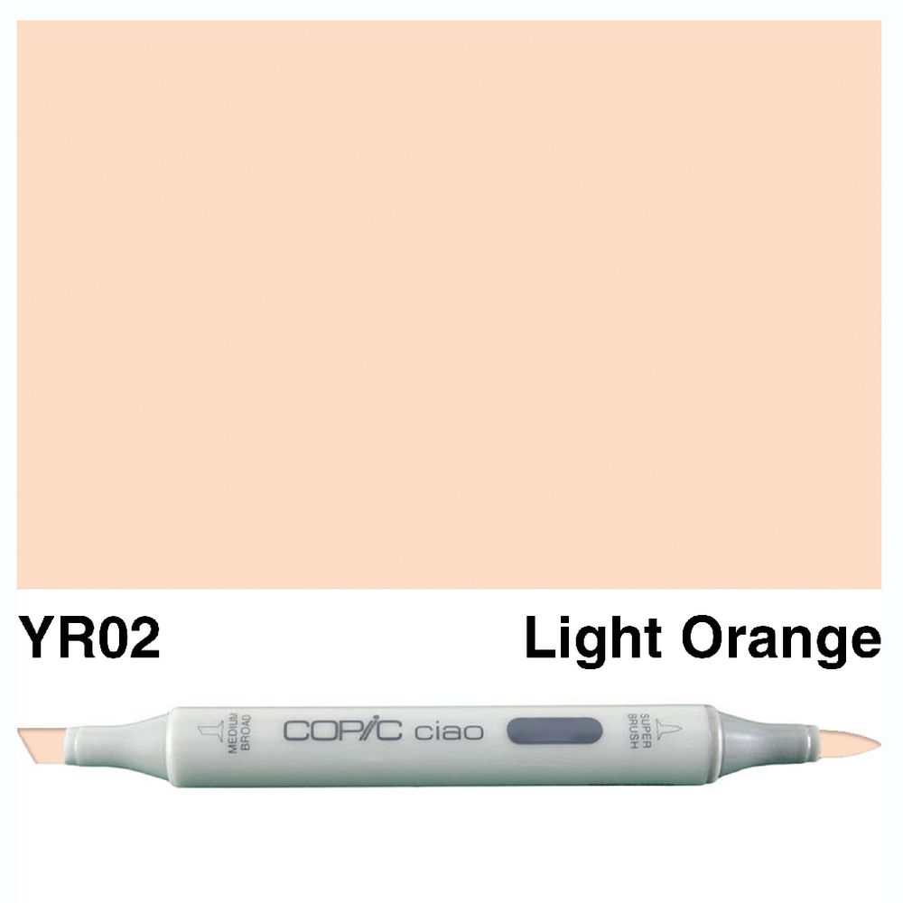 Copic Ciao Dual Nib Marker YR02 Light Orange