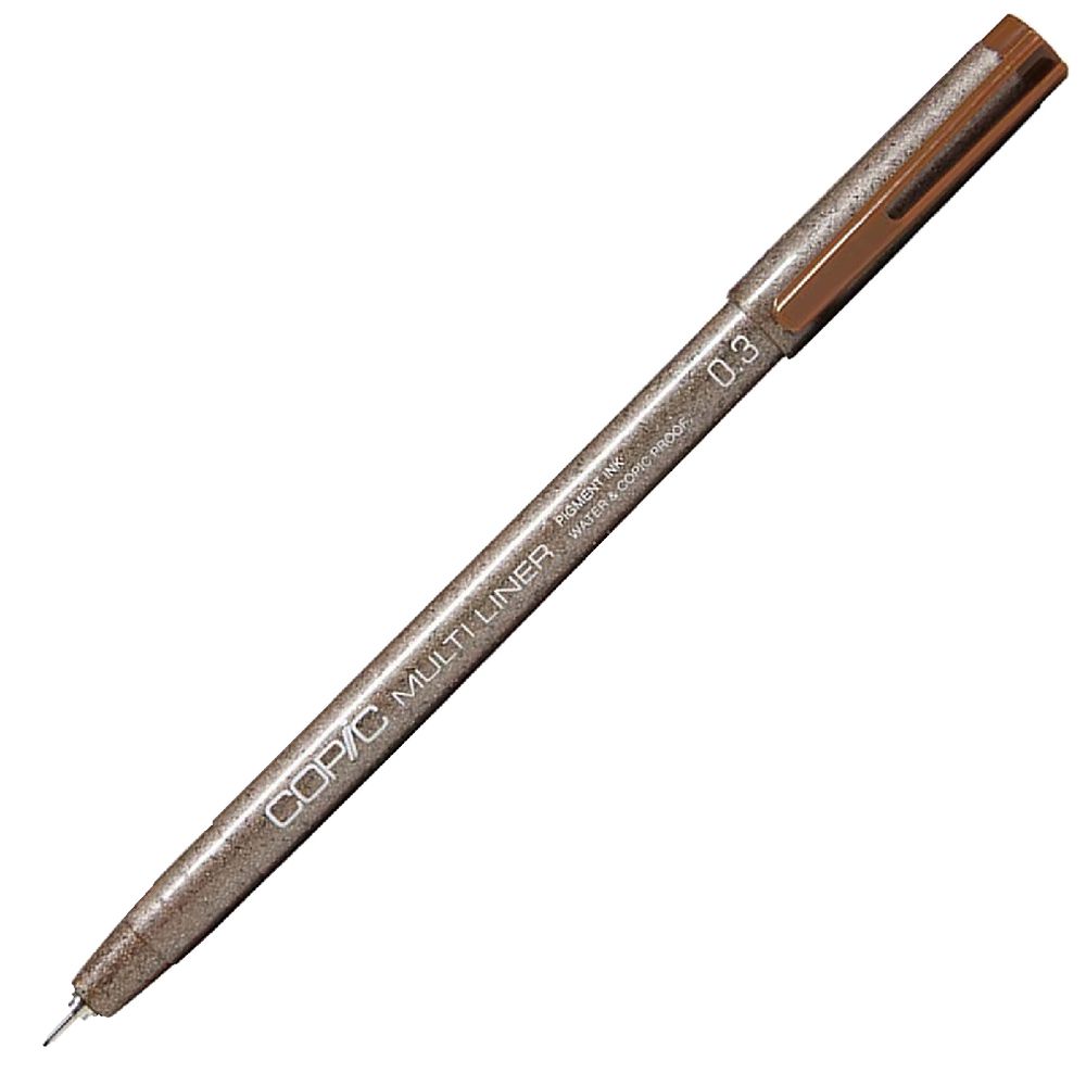 Copic Multiliner Fine Nib Inking Pen Sepia