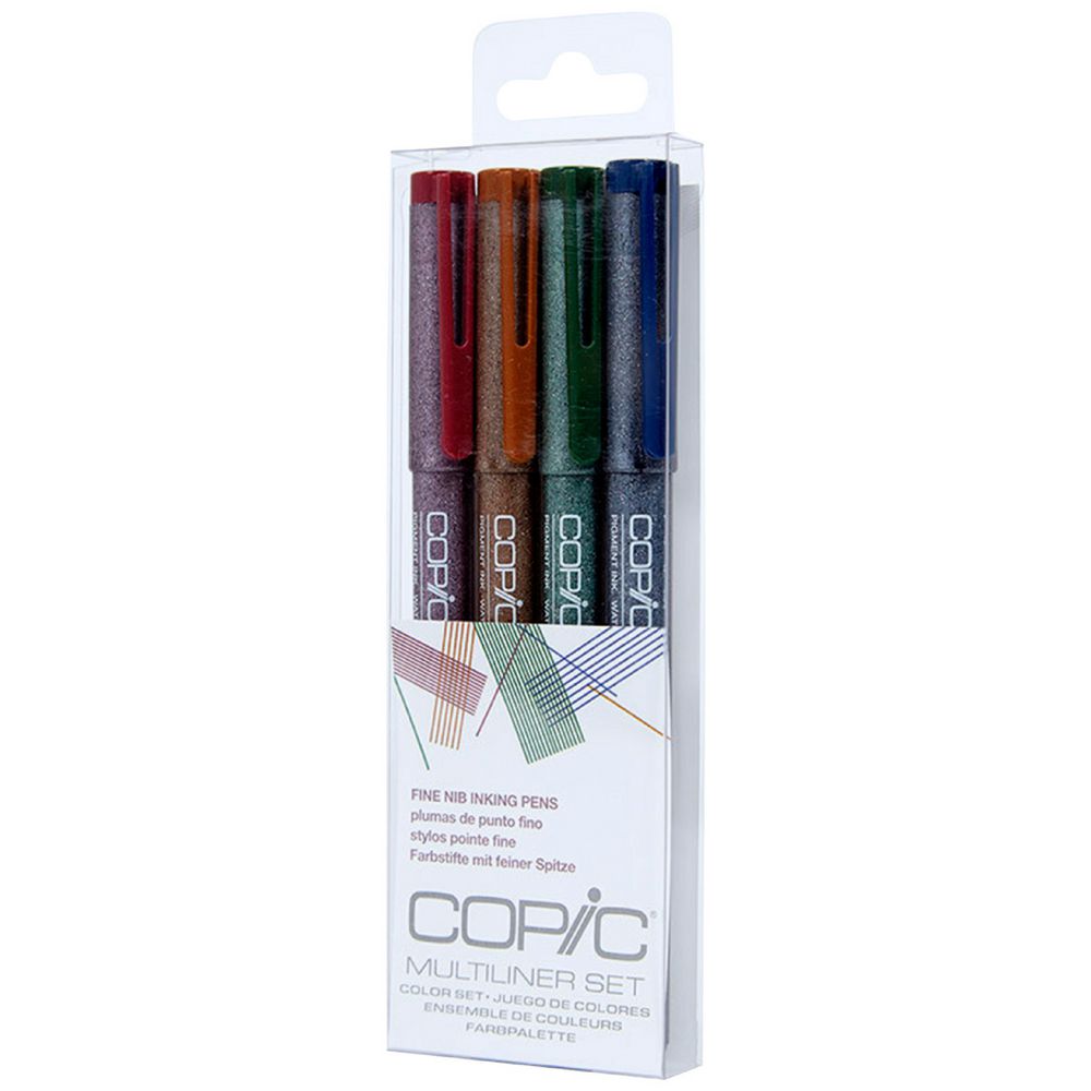Copic Multiliner Marker 0.3mm Assorted 4 Pack