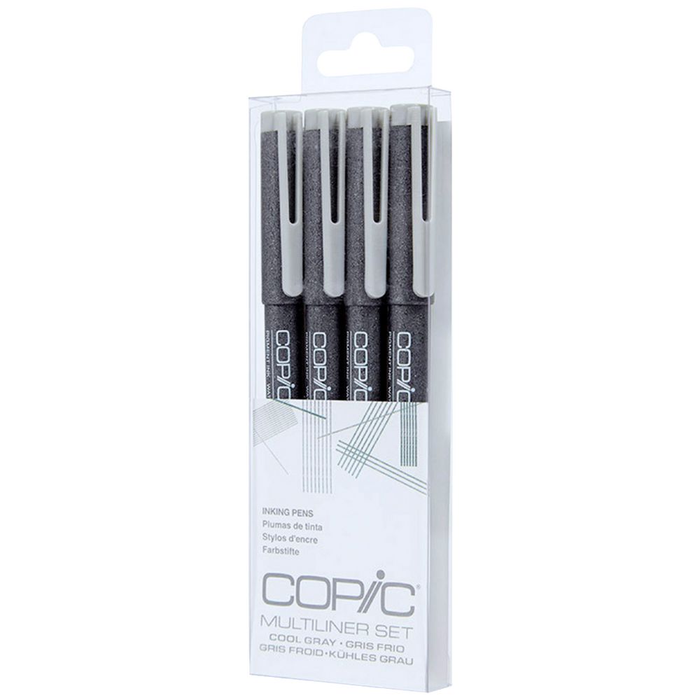 Copic Multiliner Marker Assorted Cool Grey 4 Pack