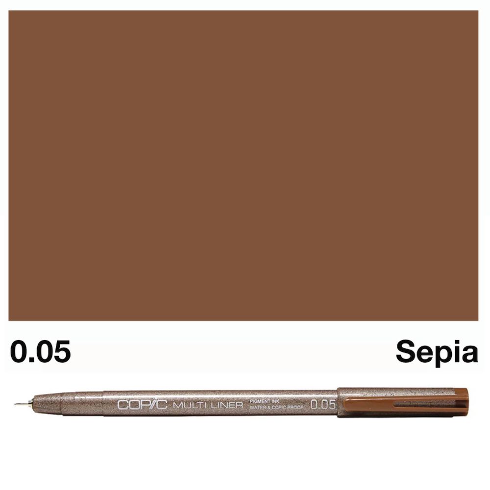 Copic Multiliner Marker Assorted Sepia 4 Pack