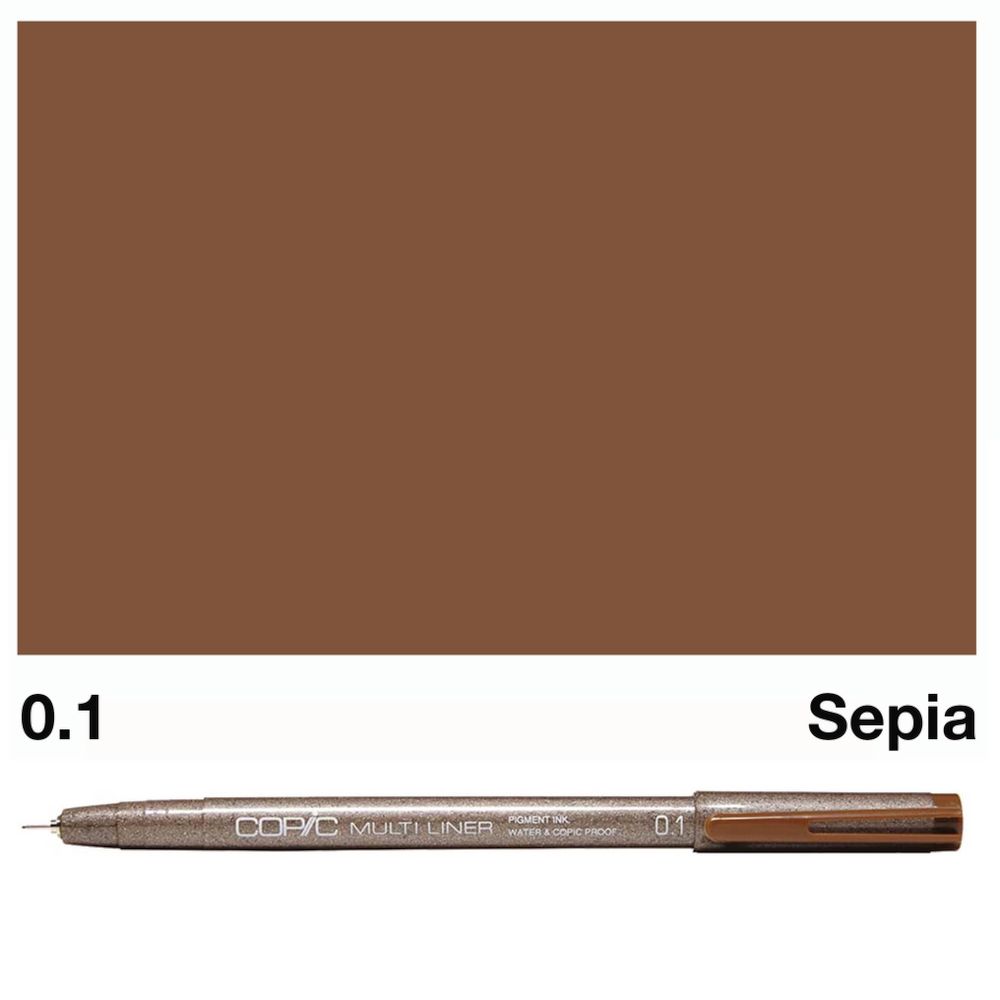 Copic Multiliner Marker Assorted Sepia 4 Pack