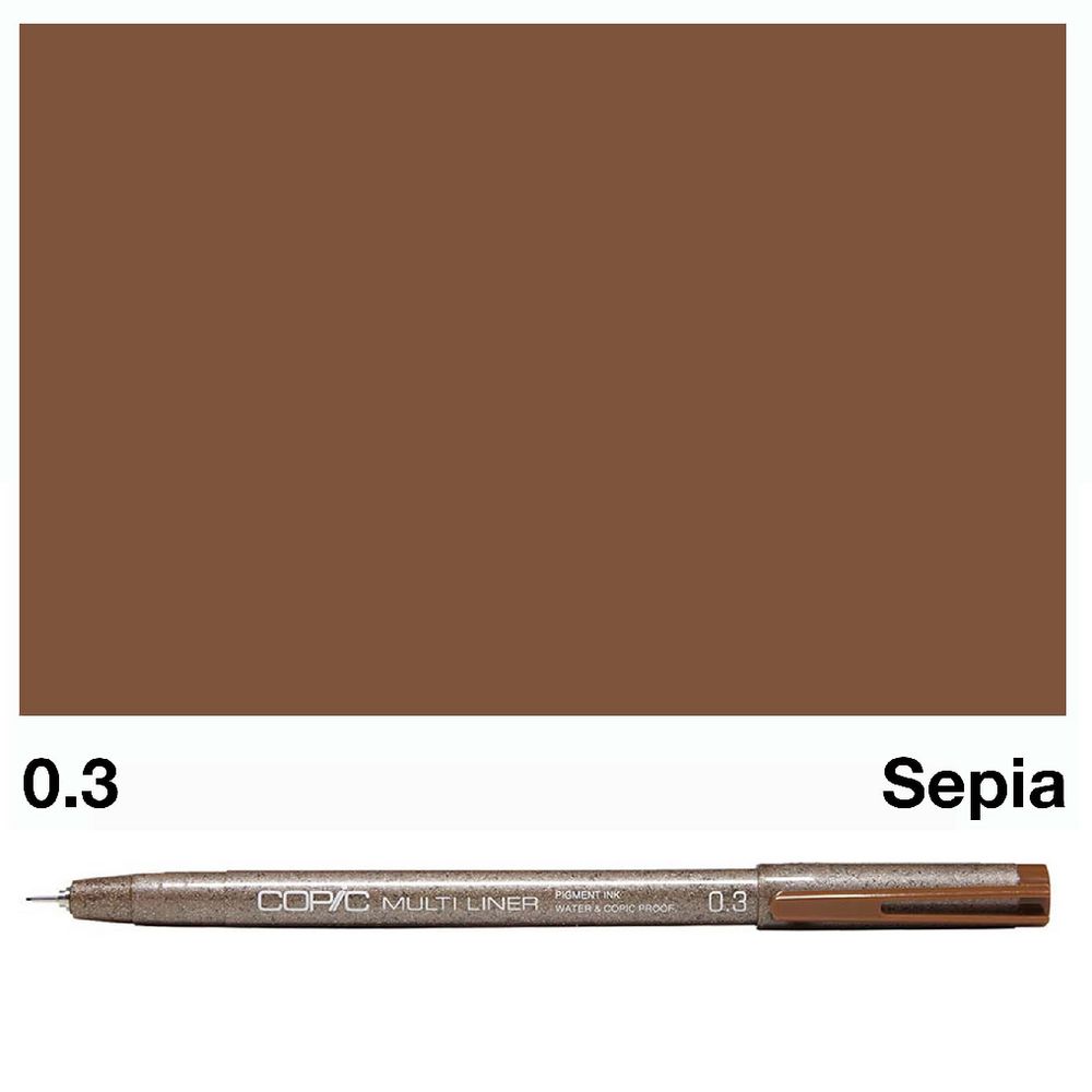 Copic Multiliner Marker Assorted Sepia 4 Pack