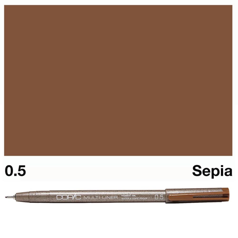 Copic Multiliner Marker Assorted Sepia 4 Pack
