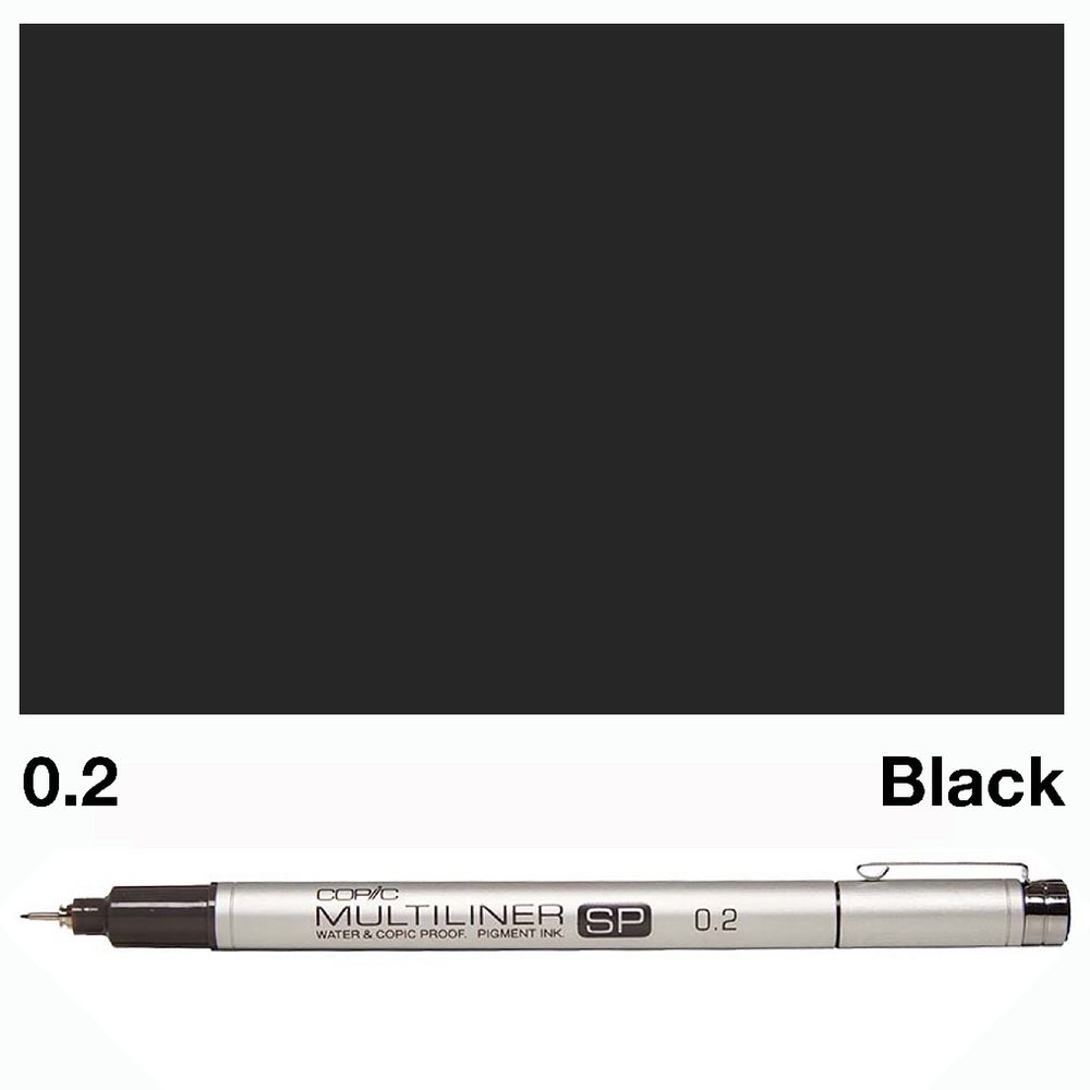 Copic Multiliner Marker 0.2mm Black