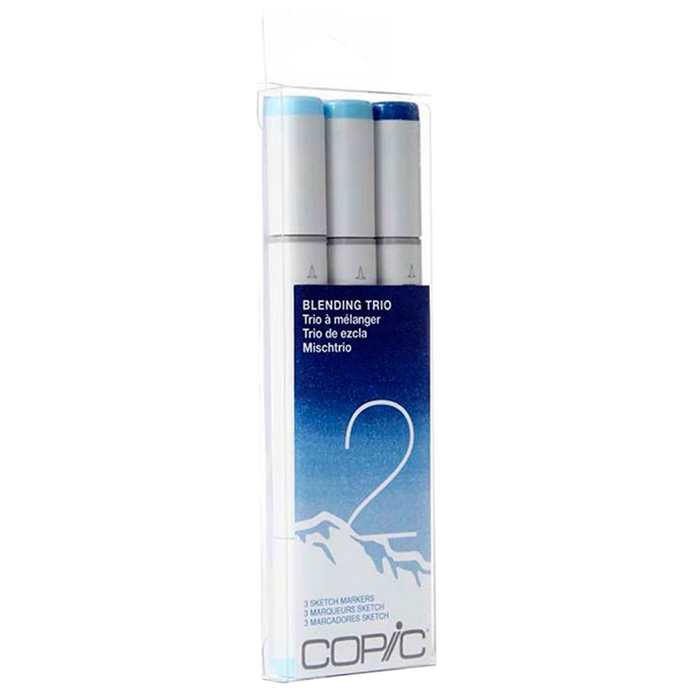 Copic Sketch Marker Blending Trio Blue