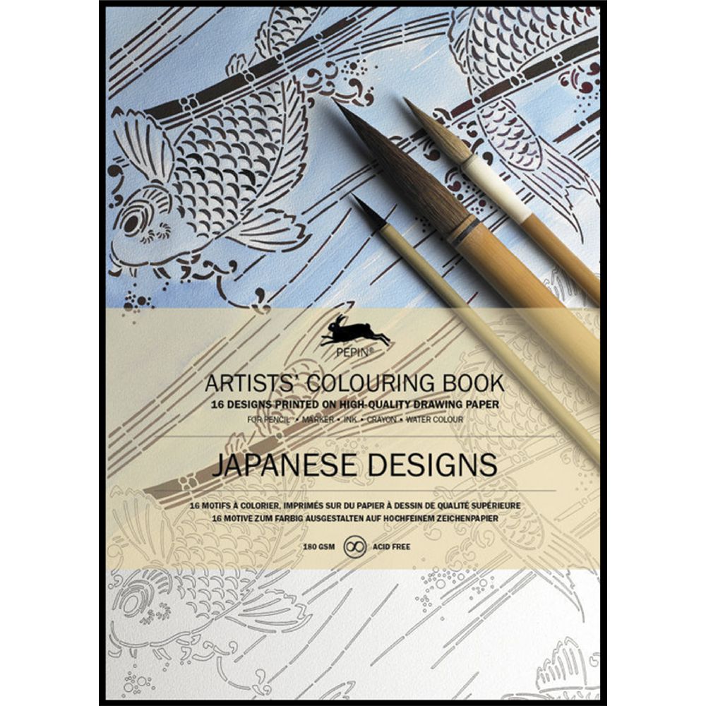 Pepin Artist Colouring Book Japanese Designs