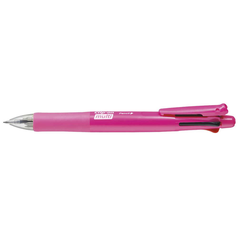 Zebra Clip On Multifunction 4+1 Pen Pink