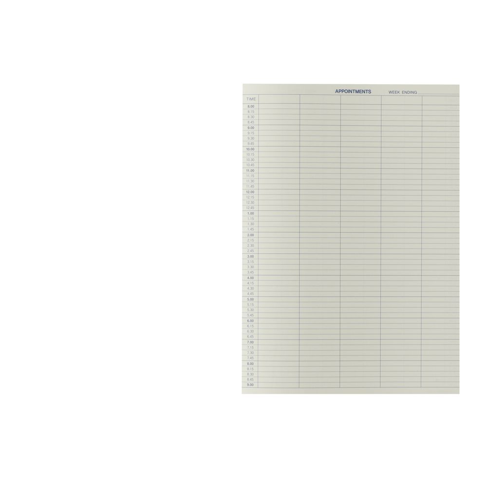 Zions 1/4 Hour Appointment Book