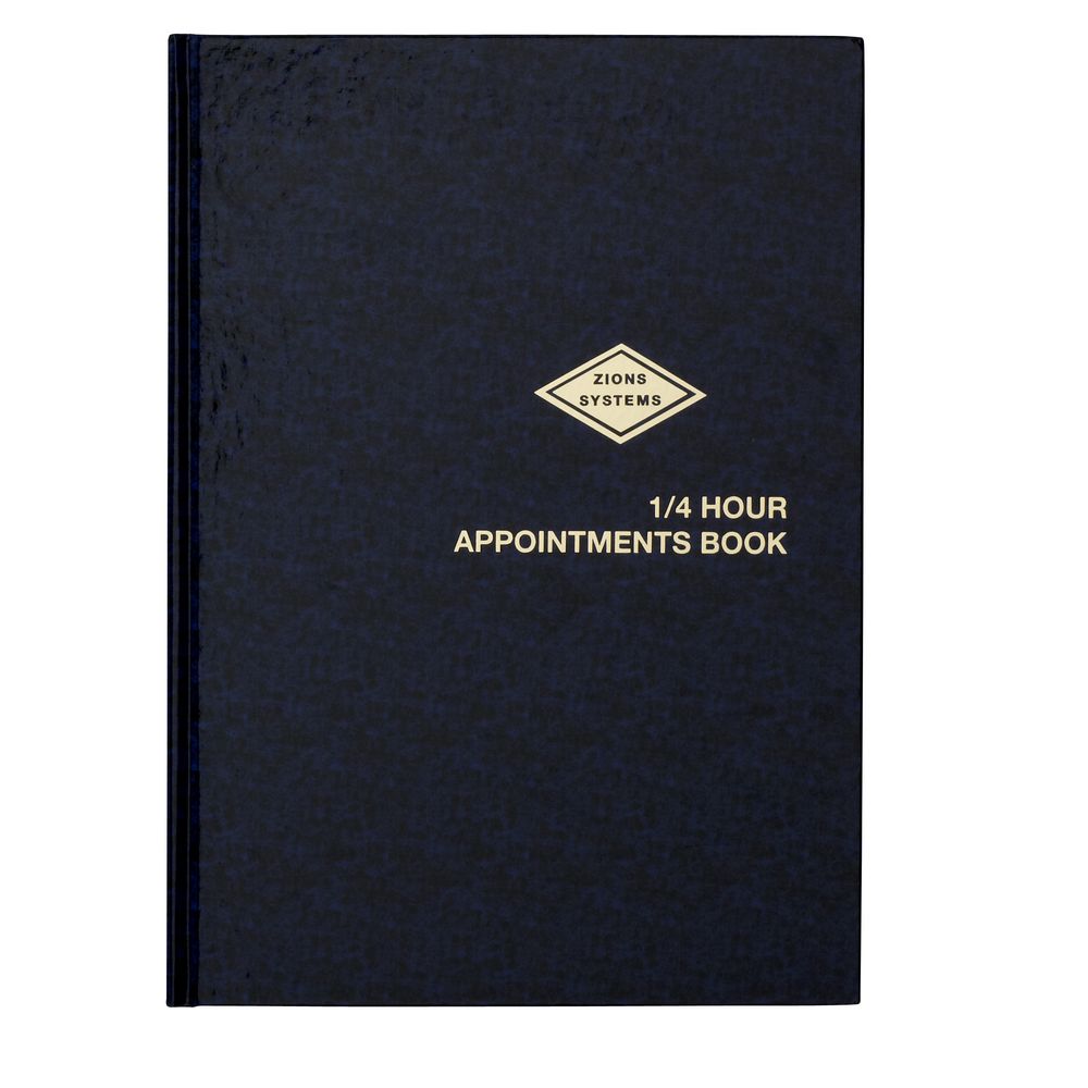 Zions 1/4 Hour Appointment Book