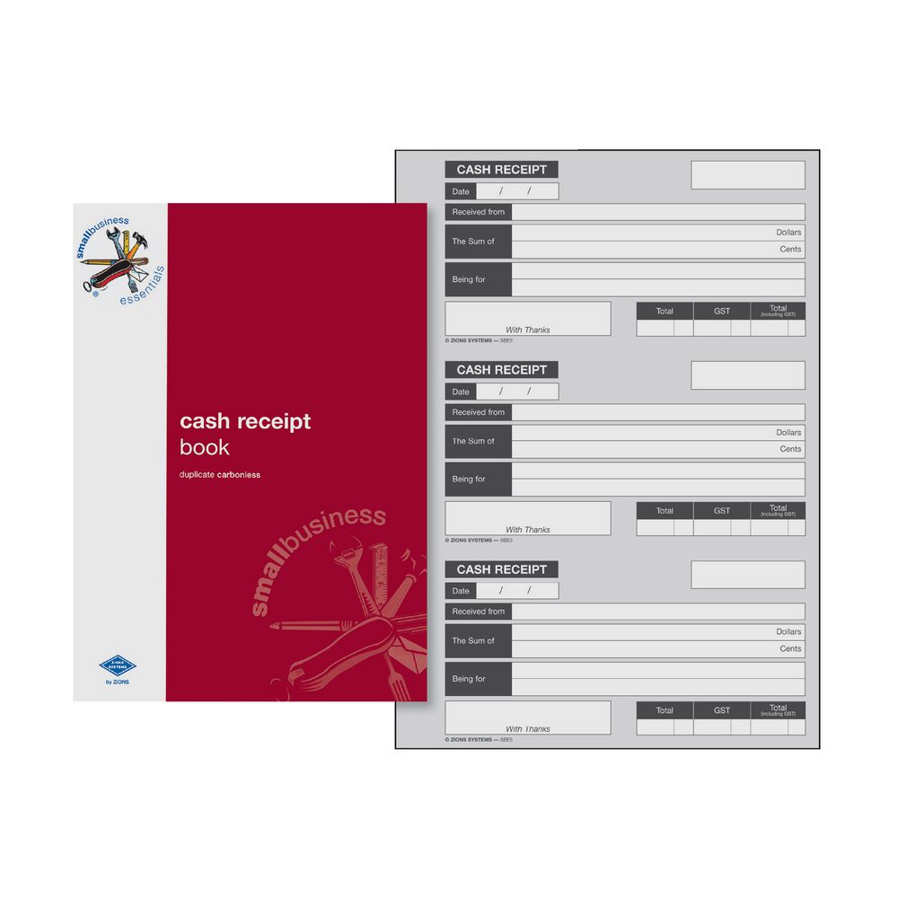 Zions SBE5 A5 Cash Receipts Book