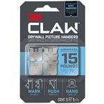Cabide 3M CLAW Para Drywall - Suporta Até 6,8kg - Pacote 5 Unidades